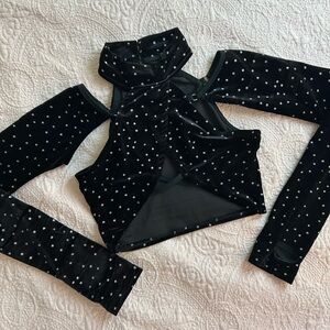 Current Mood Shifting Gears Black Velvet Set